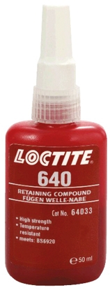 Loctite Green Loctite 640 High Strength, Retaining Compound Urethane Methacrylate Liquid Bottle 50 ml, 175 °C, -55 °C