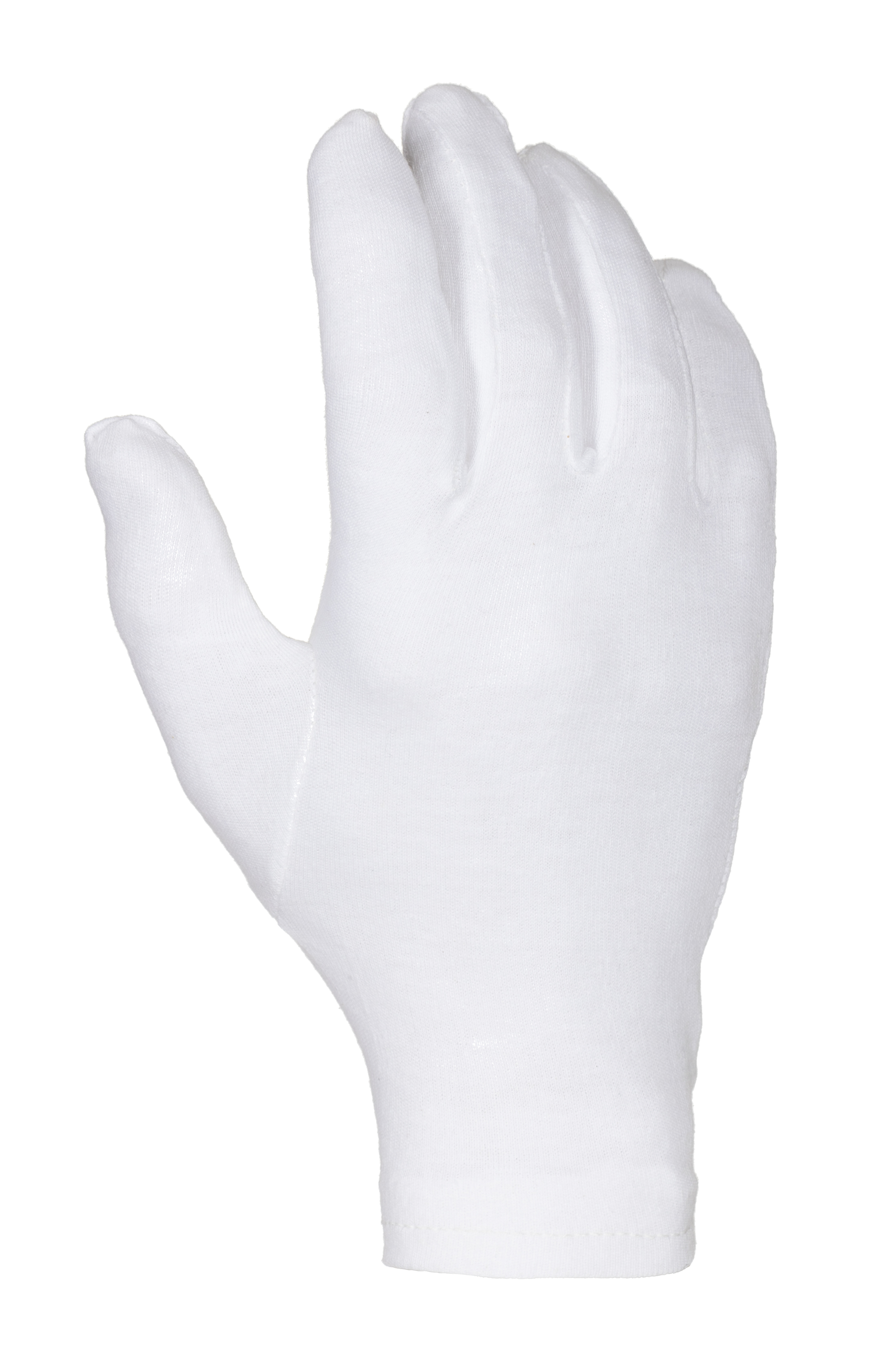 Liscombe White Cotton Glove, Size 7, Cotton Coating