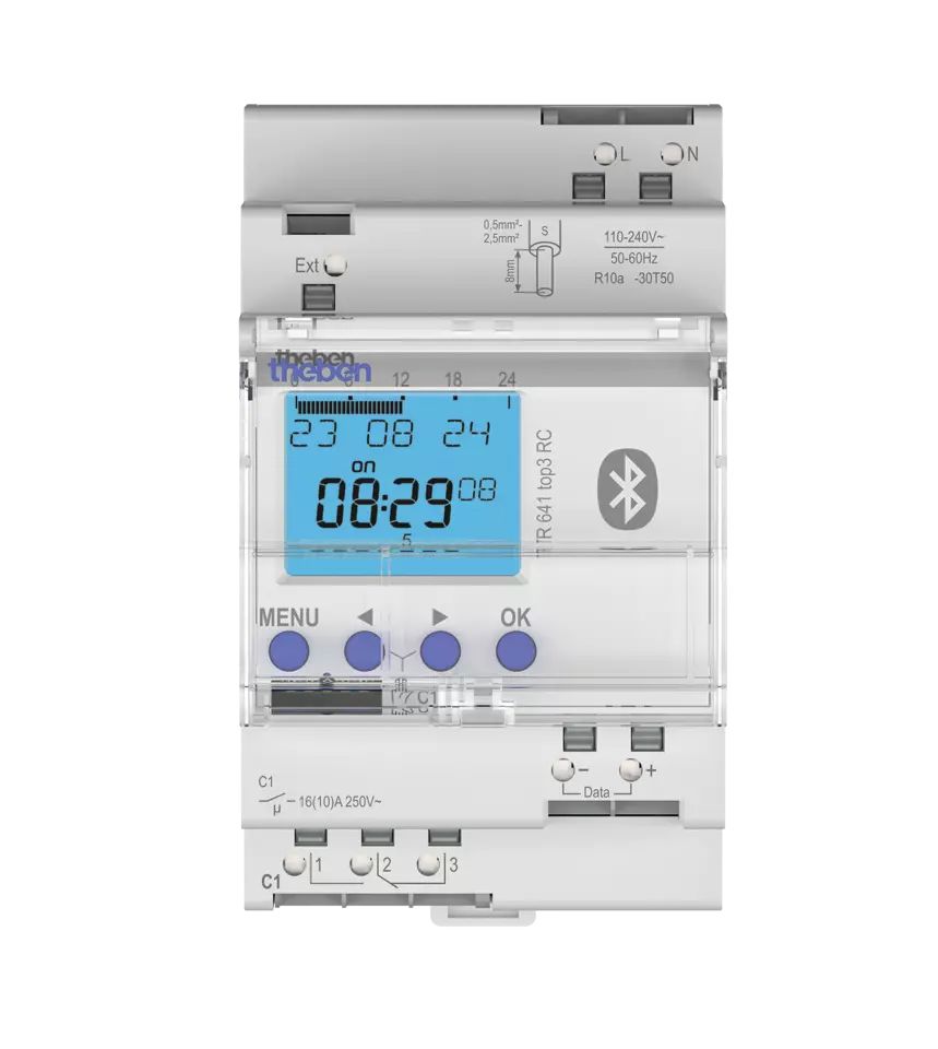Theben Digital TR 641 top3 BLE RC Time Switch 230V ac