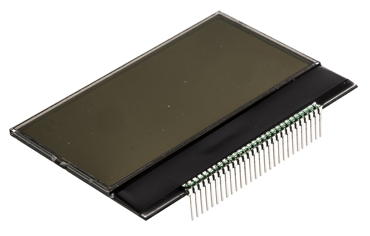 Displaytech 64128K-COG-BA-BC 64128K Graphic LED LCD Monochrome Display, Yellow on Green