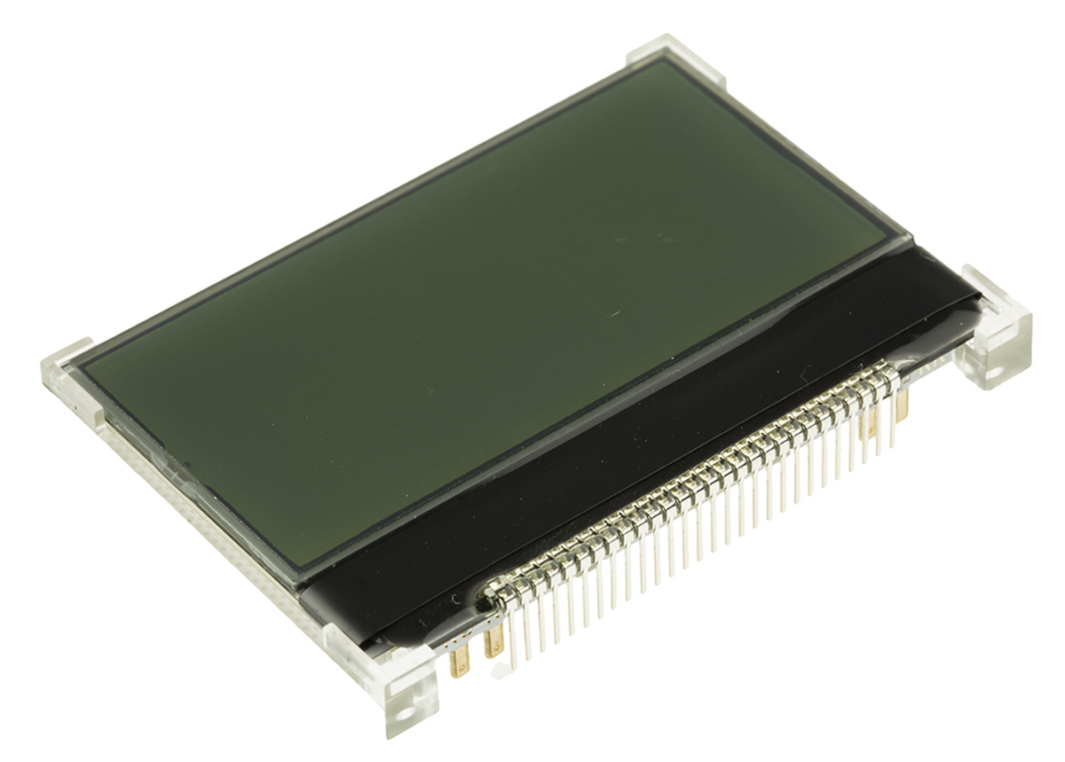 Displaytech 64128K-FC-BW-RGB 64128K Graphic LED LCD Monochrome Display, Black on Red, Blue, Green