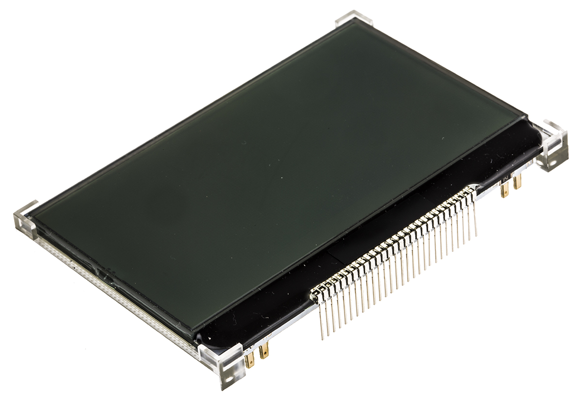 Displaytech 64128M FC BW-RGB 64128M Graphic LED LCD Monochrome Display, Black on Blue, Red, Green