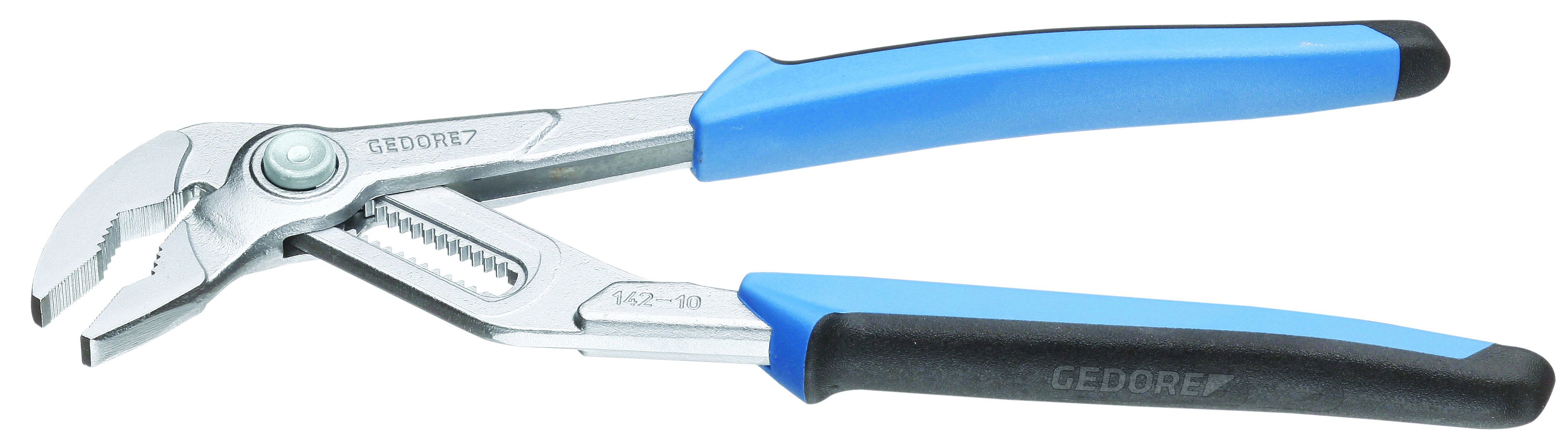 6416340 Gedore Water Pump Plier, 200 mm Overall Long Slim Jaw, 39mm Jaw ESD Safe