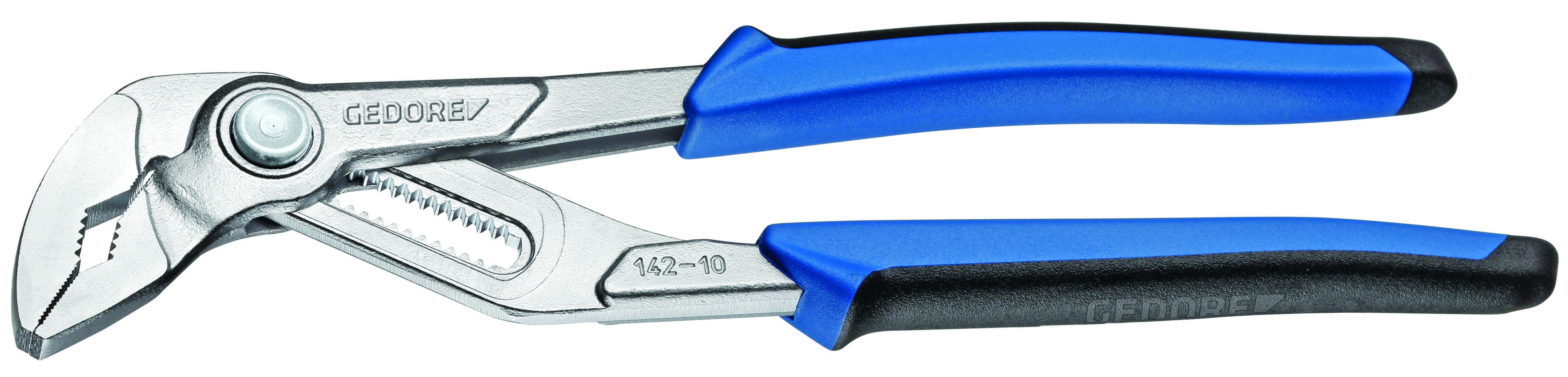 6416340 Gedore Water Pump Plier, 200 mm Overall Long Slim Jaw, 39mm Jaw ESD Safe