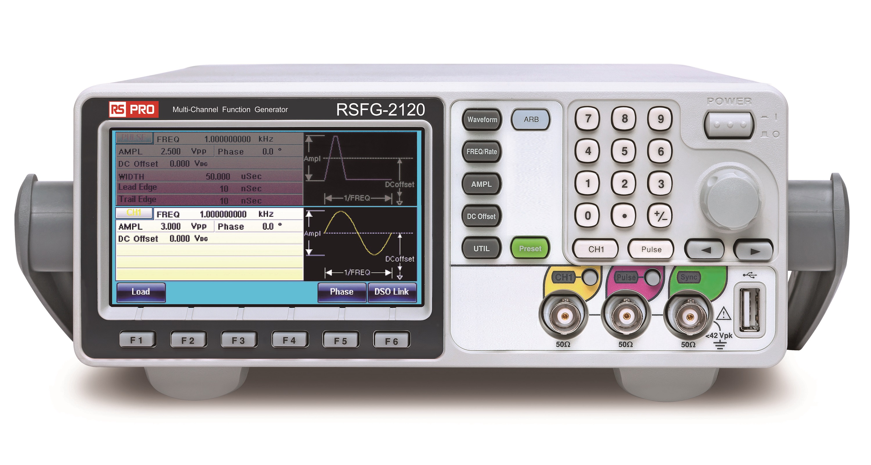 RS PRO Function Generator, 200 kHz Min FM Modulation