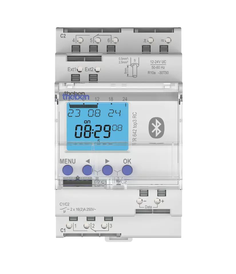 Theben Digital TOP3 Time Switch, 2-Channel 24V ac