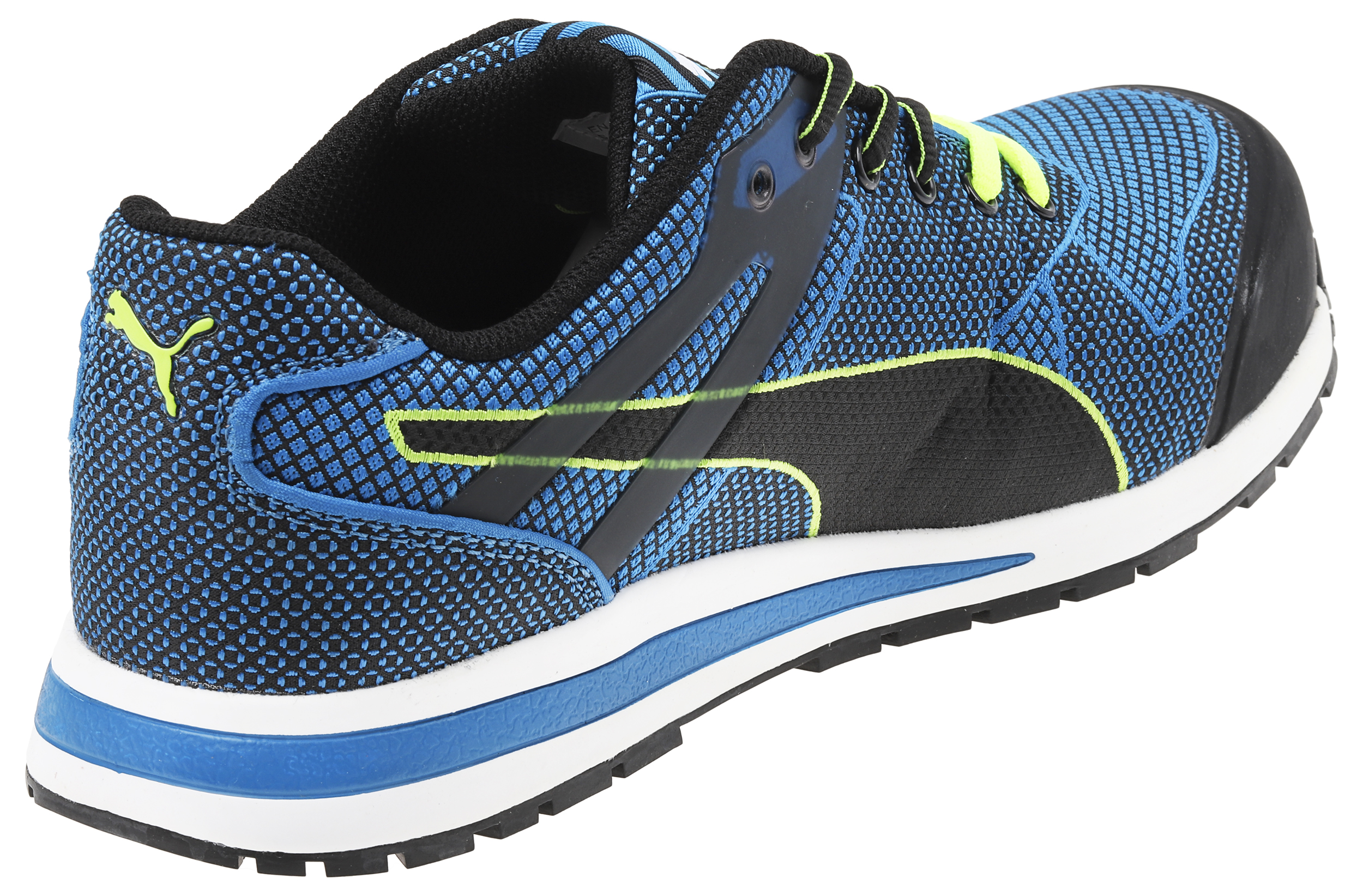 643060 Puma Safety Blaze Knit Men's Blue Steel Safety Trainer, UK 8, EU 42