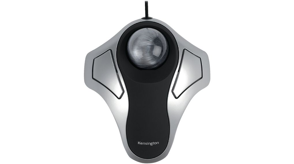 Kensington 64327EU 2 Button Wired Track Ball Optical Mouse Black, Silver