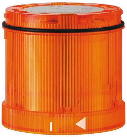 Werma 644 Series Yellow Rotating Effect Beacon Unit, LED Bulb 24V dc, AC/DC, IP65
