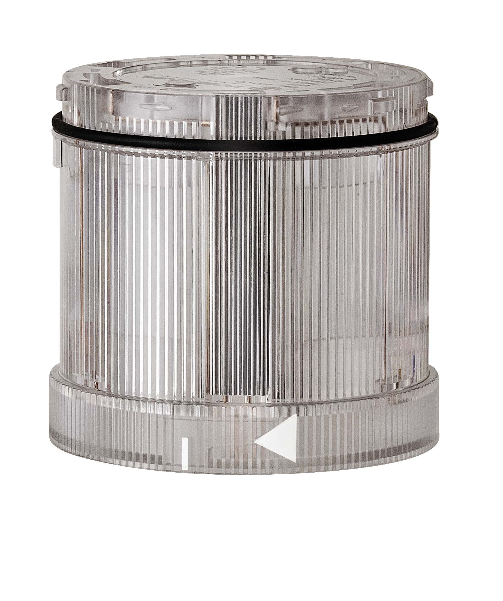 Werma KS71 Series Clear Rotating Effect Flashing Light Element, LED Bulb 24V, AC/DC, IP65
