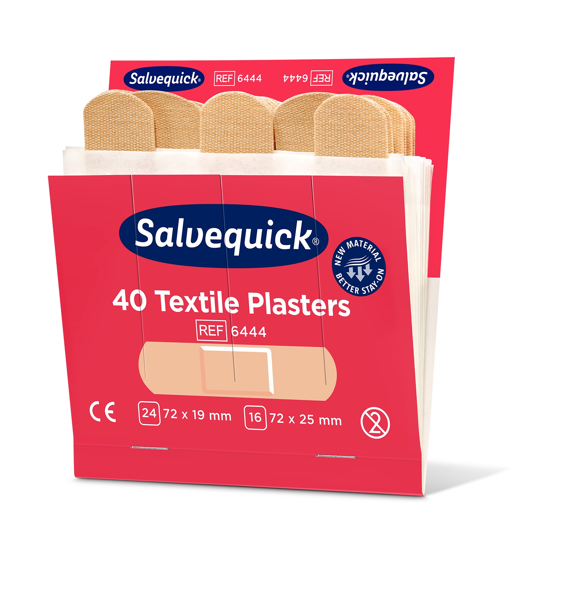 Cederroth Textile Beige Plaster Plaster (Complete Refill Set), 40 Per Pack Per Package 72 mm