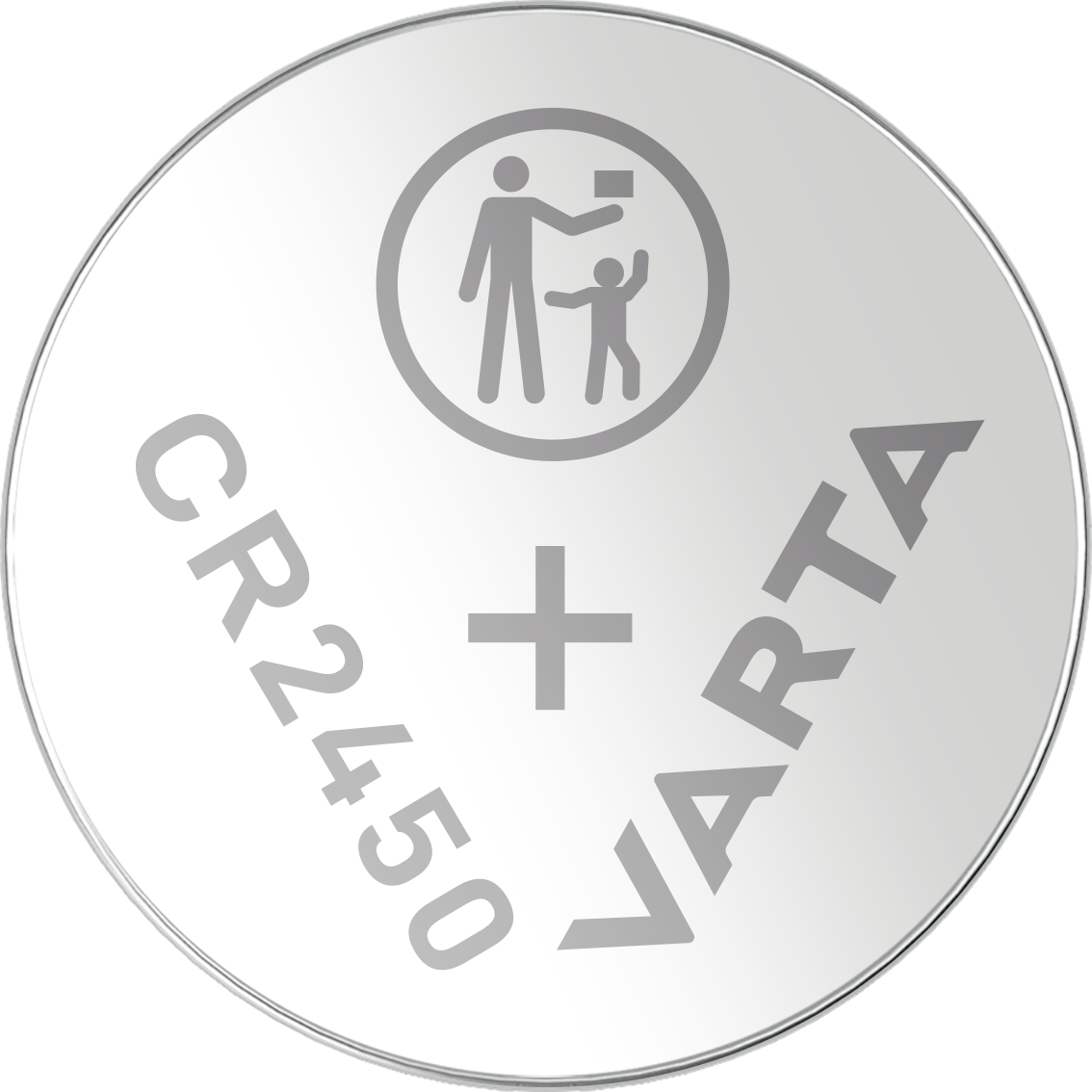 Varta CR2450 Coin Battery, 3 V, 24.5 mm Diameter, 2 Pack