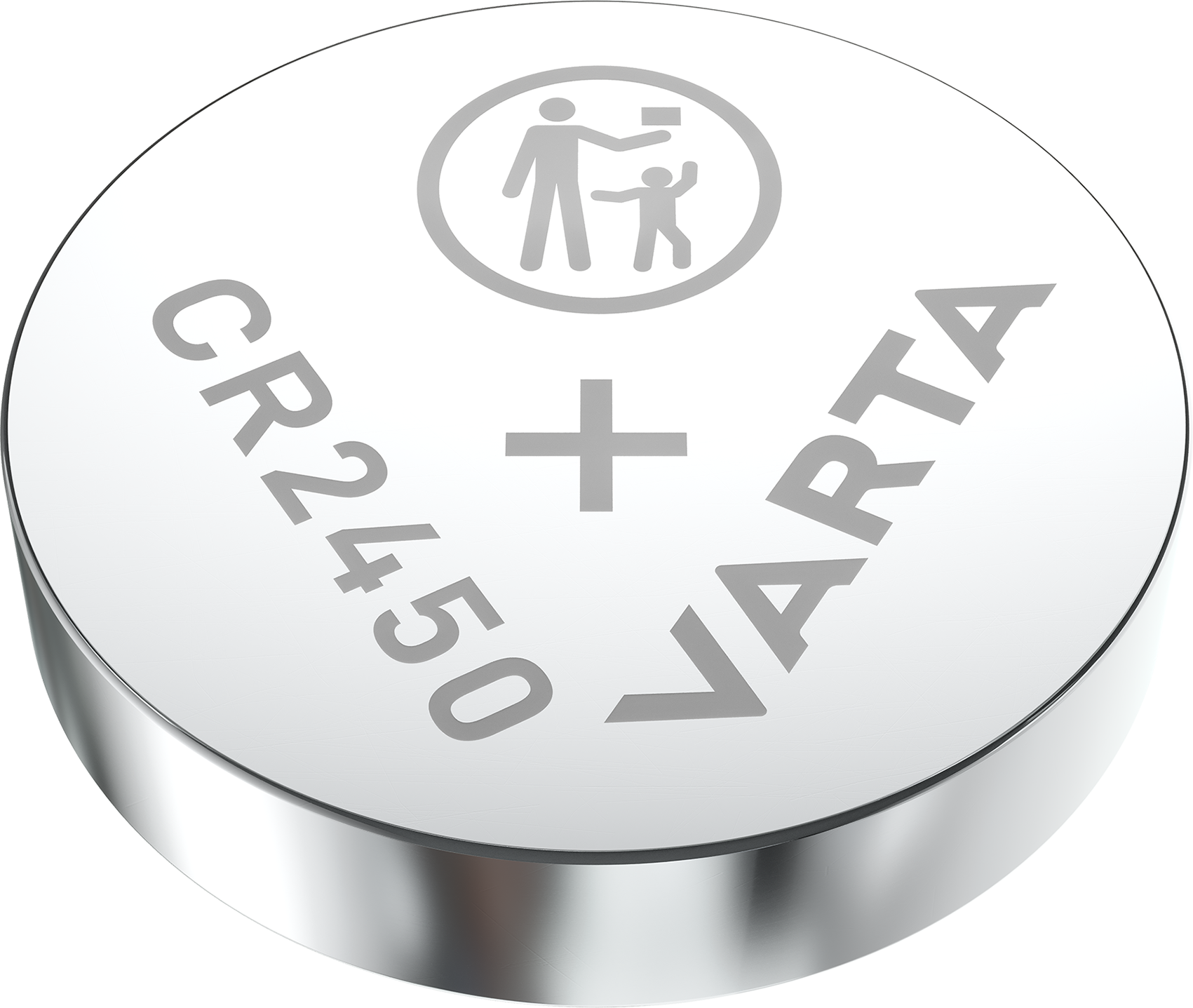 6450101402 Varta CR2450 Coin Battery, 3 V, 24.5 mm Diameter, 2 Pack