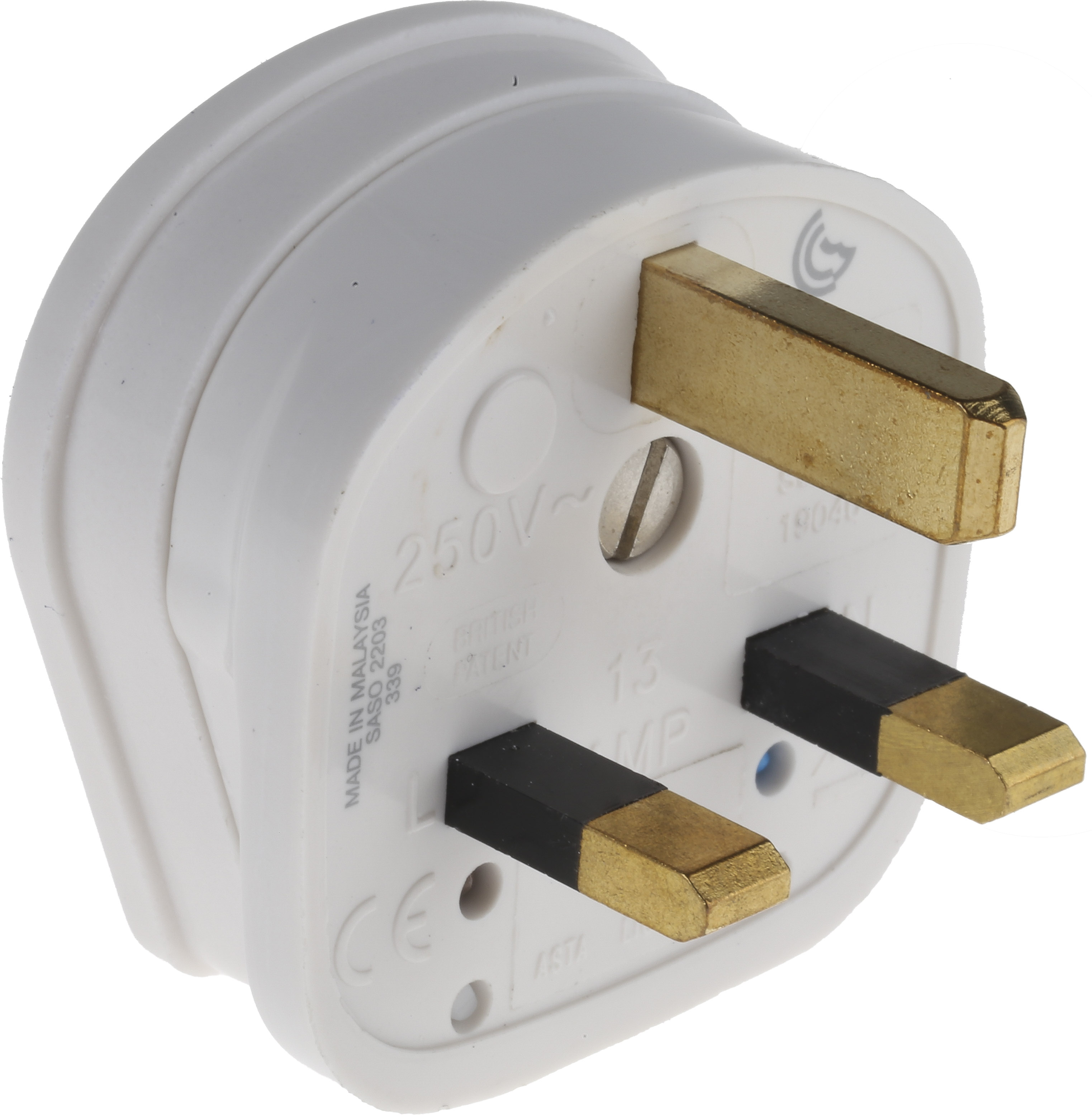 MK Electric UK Mains Plug White, 13A, Cable Urea Formaldehyde, 240V, Screw