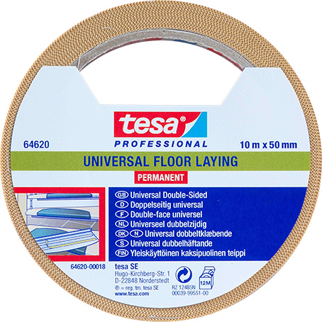 Tesa 64620-00018-11 Tesa 64286 White Floor Marking Tape, 0.185 mm Thick, 7.5 N/cm 175N/cm, Polypropylene Backing