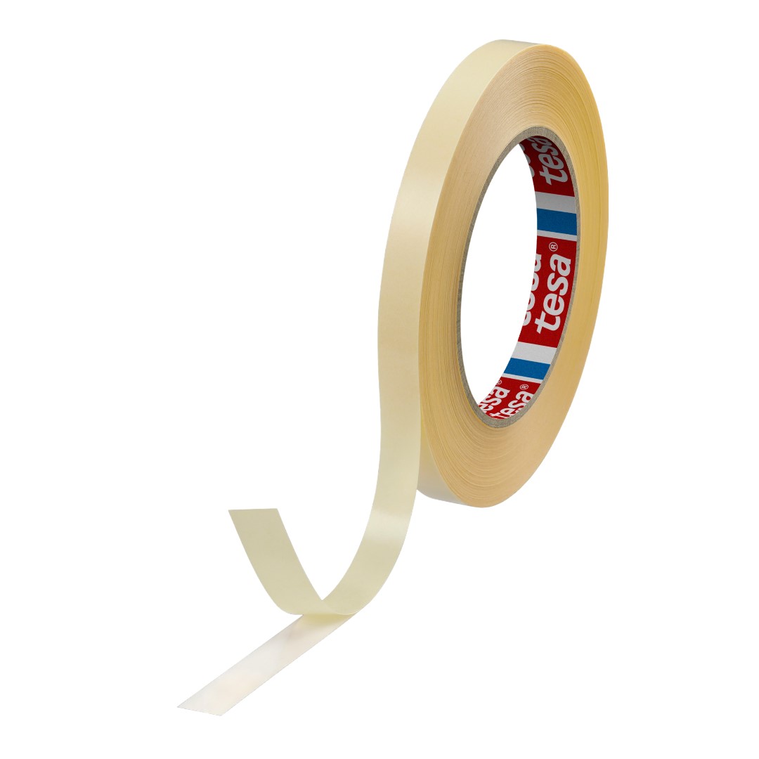 Tesa 64621 Tesa Fix Transparent Double Sided Plastic Tape, 0.09 mm Thick, 15N/cm 45N/cm, Polypropylene Backing, 12mm x