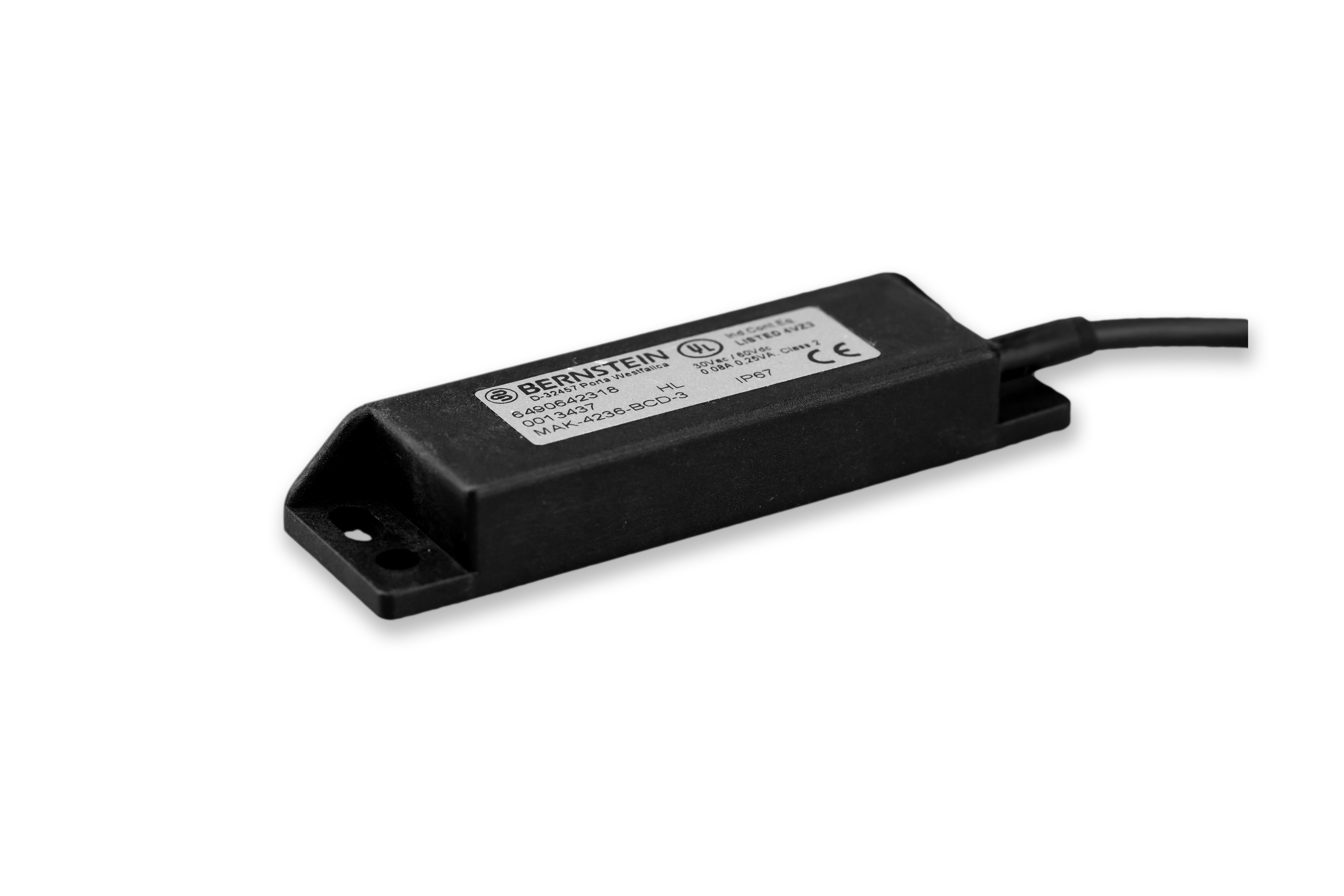 Bernstein AG MA-42 Series Magnetic Non-Contact Safety Switch, Polyamide 6 Housing, 170V dc, NO, NC, 3 m Cable