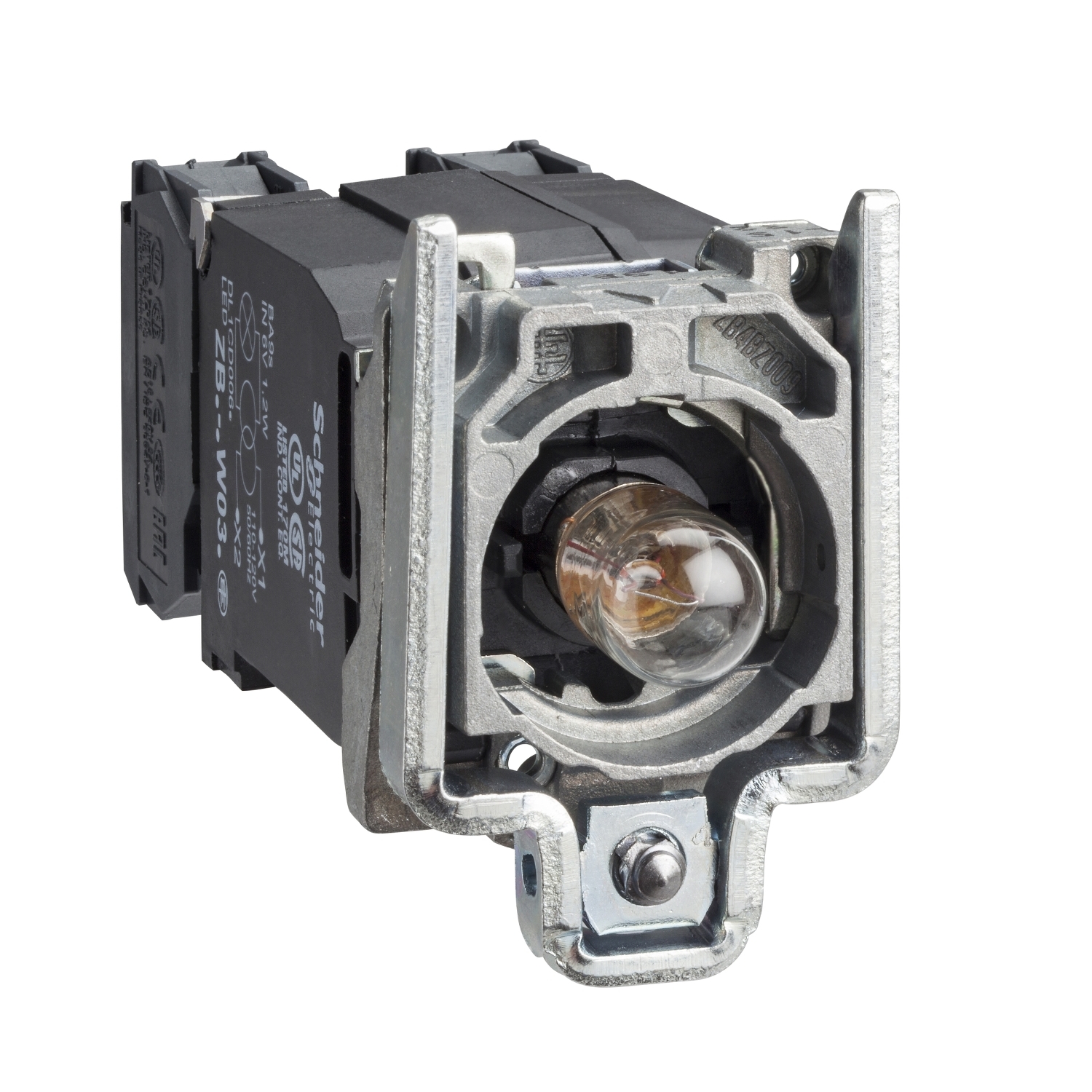 Schneider Electric XB4 Series, Blue Push Button Head, Spring Return, 22mm Cutout