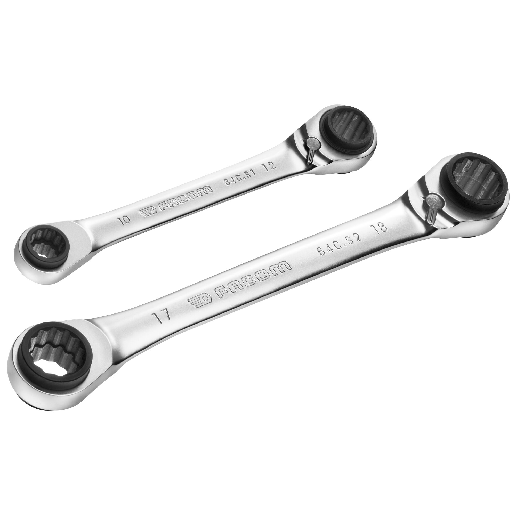 Facom 2-Piece Spanner Set, 8 to 19 mm, Steel