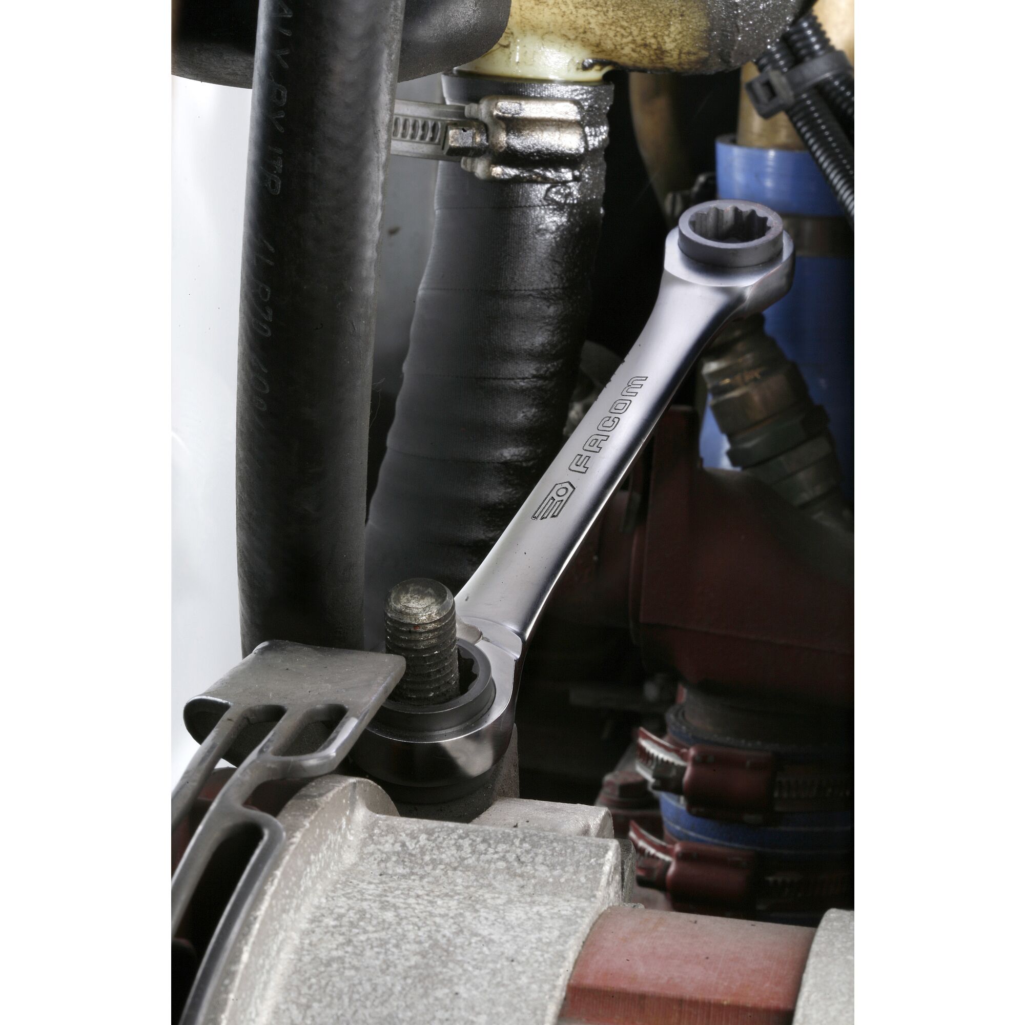 64cj2pb Facom 2-Piece Spanner Set, 8 to 19 mm, Steel