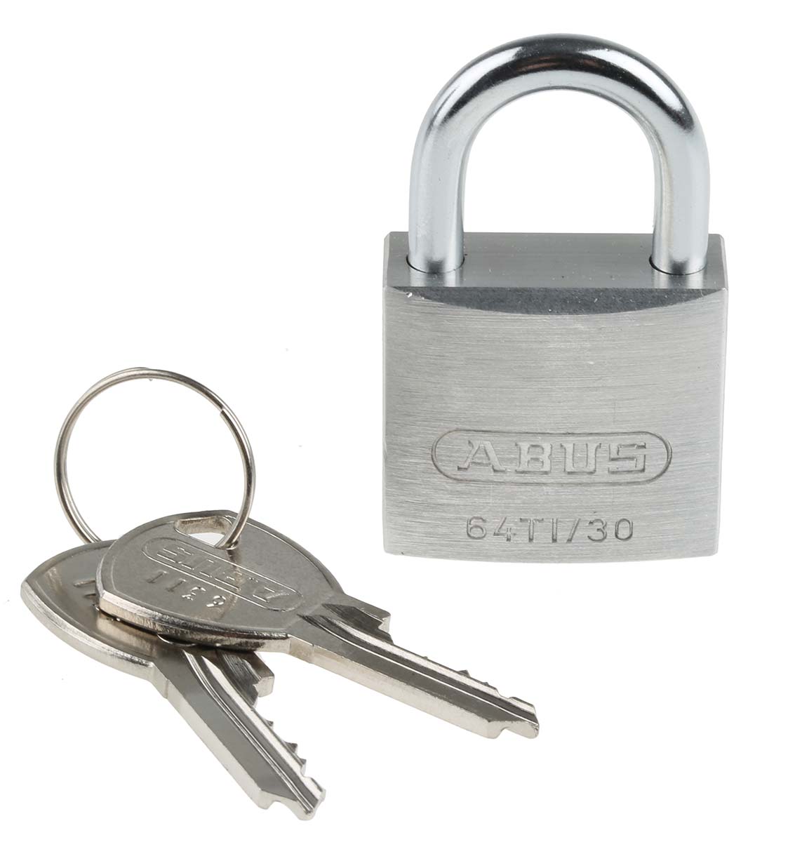 ABUS Key Titanium Weatherproof Padlock Weatherproof Keyed Alike, 5 mm Shackle, 30 mm Body