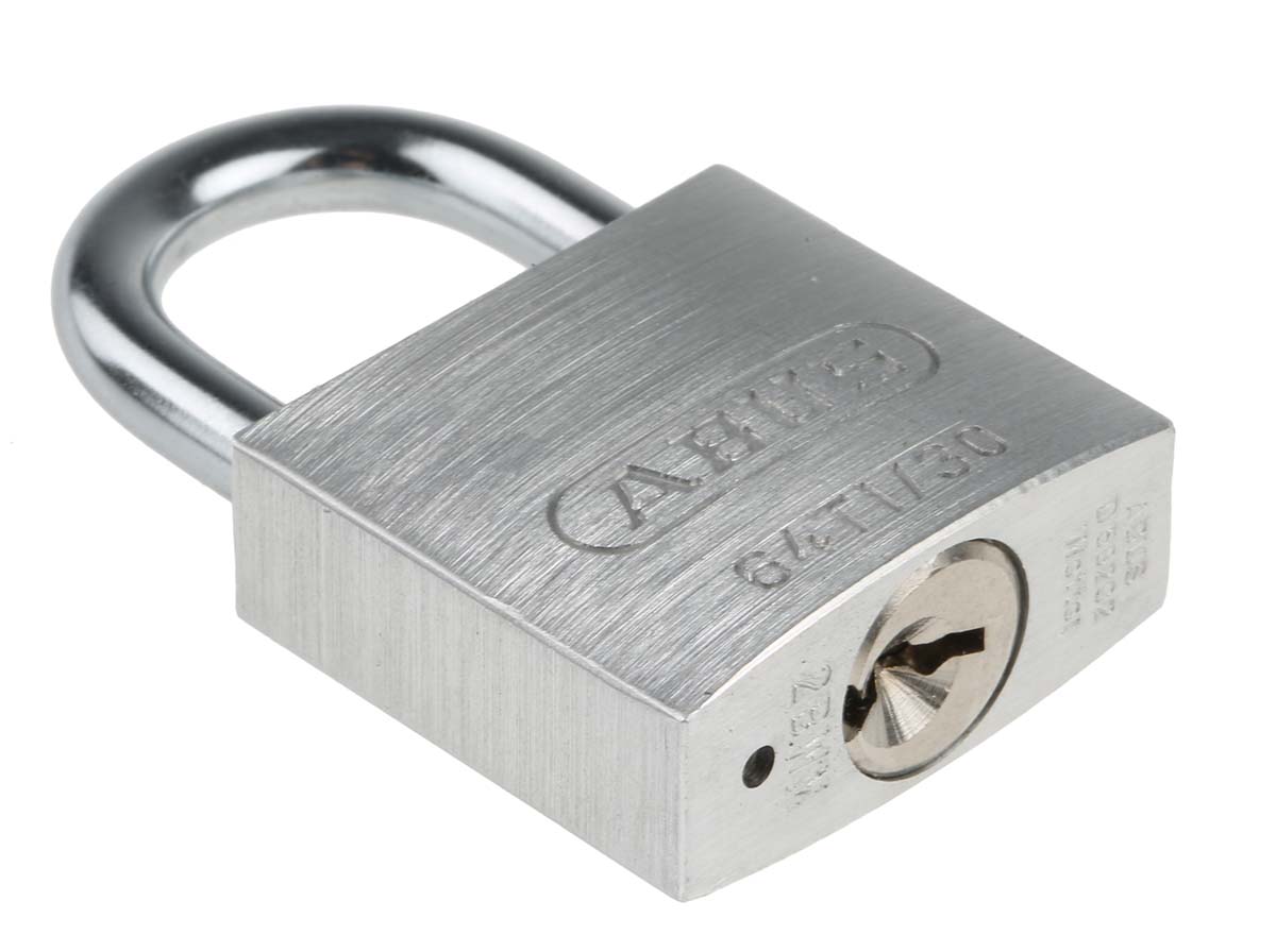 64ti30-ka6311 ABUS Key Titanium Weatherproof Padlock Weatherproof Keyed Alike, 5 mm Shackle, 30 mm Body