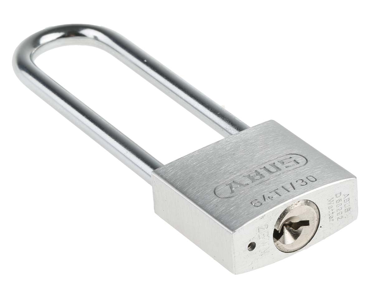 64ti30hb60 ABUS Key Titanium Weatherproof Padlock Weatherproof, 5 mm Shackle, 30 mm Body
