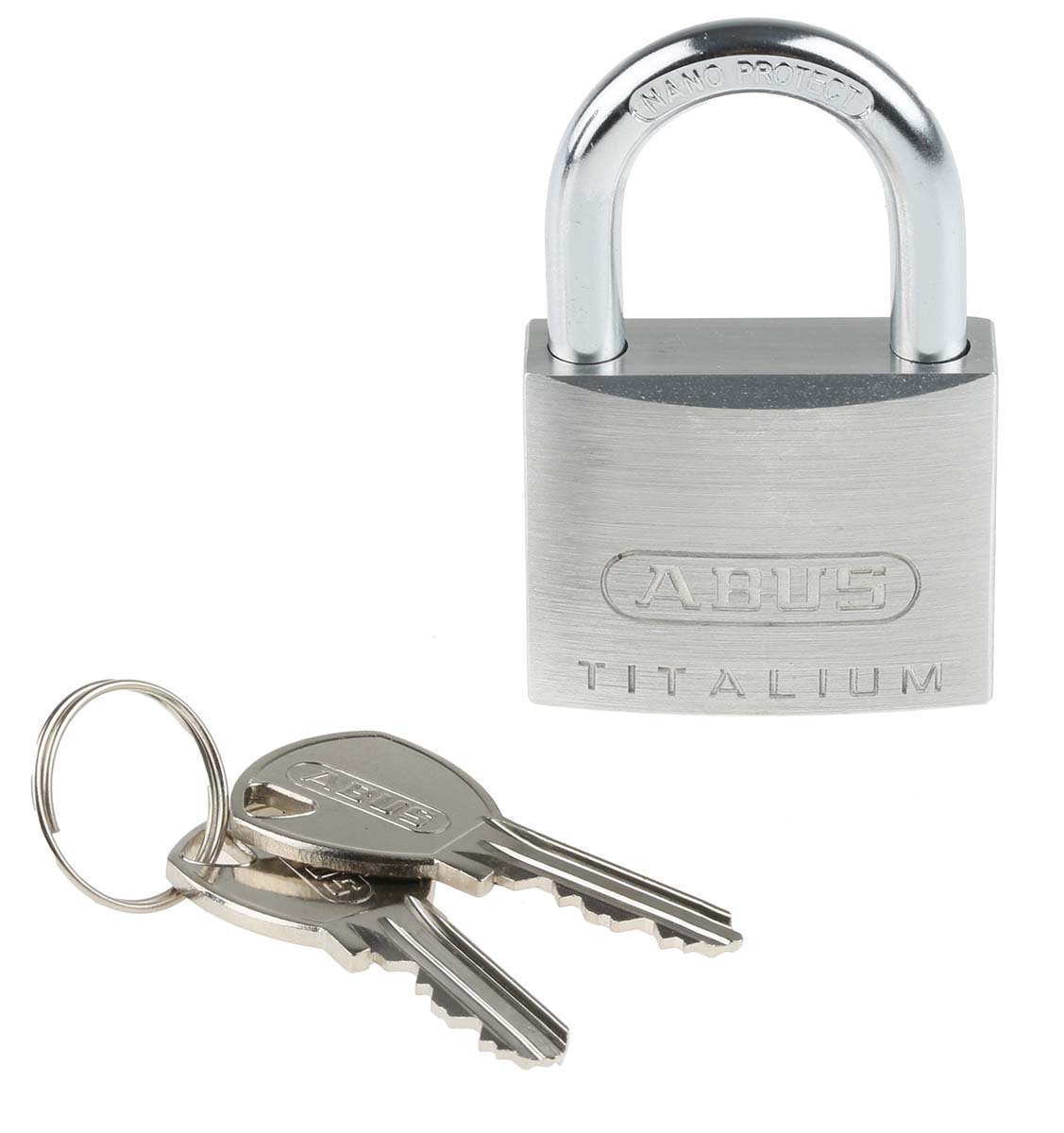 ABUS Keyed Titalium Weatherproof Padlock Weatherproof Keyed Alike, 6.5 mm Shackle, 40mm Body