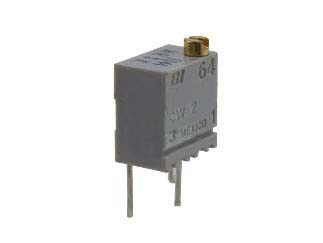 5 kΩ, Through Hole Trimmer Potentiometer, Solder Pin 0.25 W Top Adjust TT Electronics/BI, 64