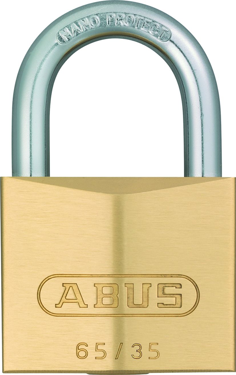 ABUS Padlock Solid Brass Padlock Keyed Alike, 6 mm Shackle, 35mm Body