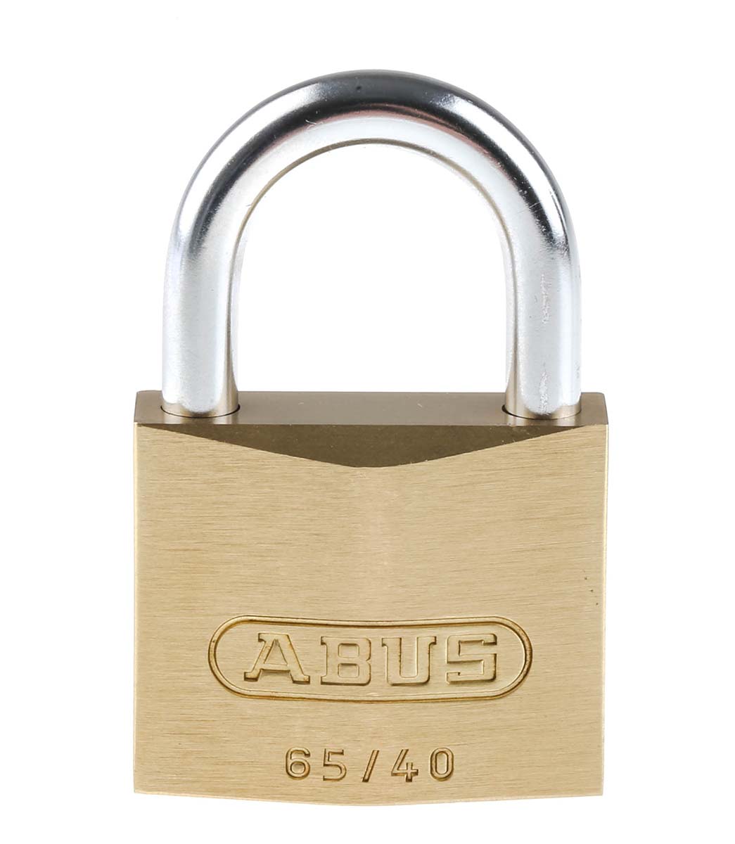 ABUS Key Brass, Steel Padlock Weatherproof Keyed Alike, 6 mm Shackle, 13 mm Body
