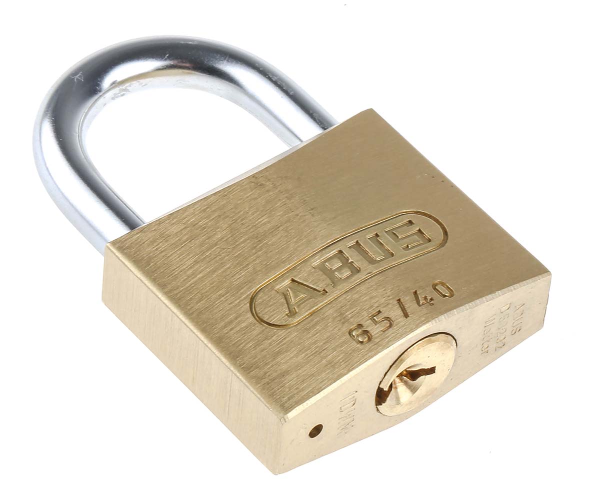 6540-ka6402 ABUS Key Brass, Steel Padlock Weatherproof Keyed Alike, 6 mm Shackle, 13 mm Body