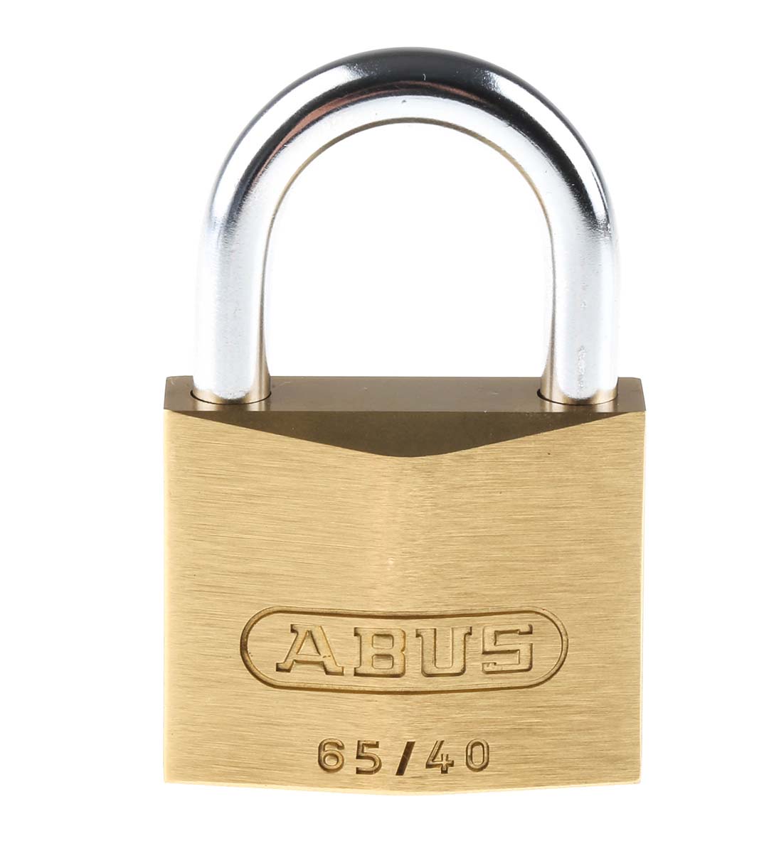 ABUS Keyed Steel, Brass Padlock Weatherproof, 6.5 mm Shackle, 40 mm Body