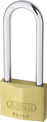 ABUS Key Brass, Steel Padlock Weatherproof Keyed Alike, 6 mm Shackle, 65 mm Body