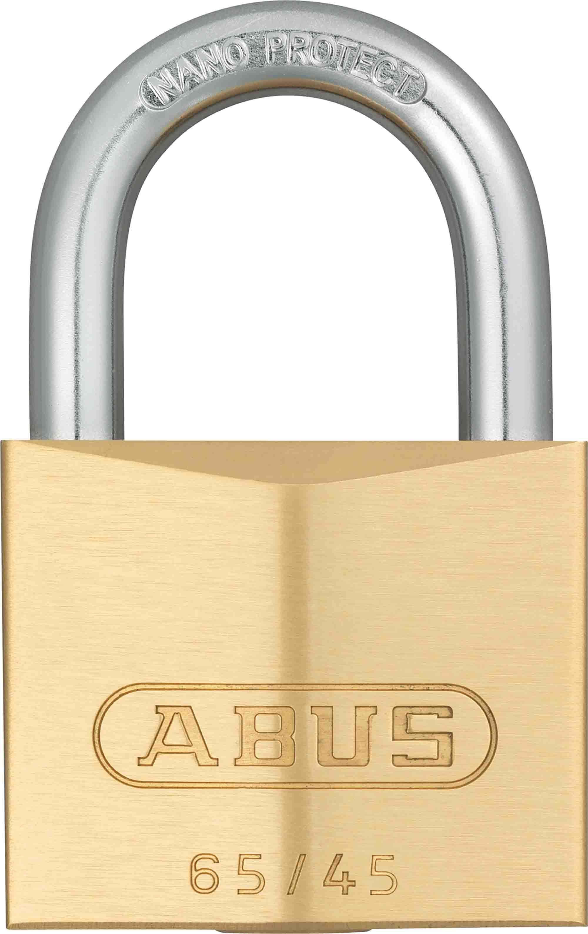 ABUS Key Brass Padlock Weatherproof, 7 mm Shackle, 45 mm Body