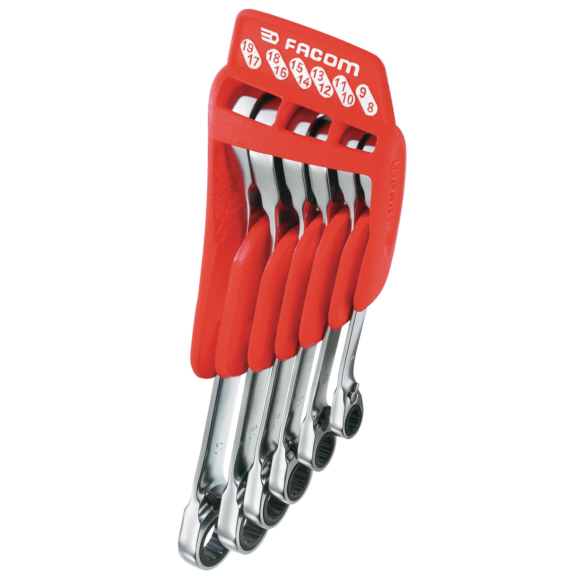 Facom 6-Piece Spanner Set, 8 x 9 to 17 x 19 mm