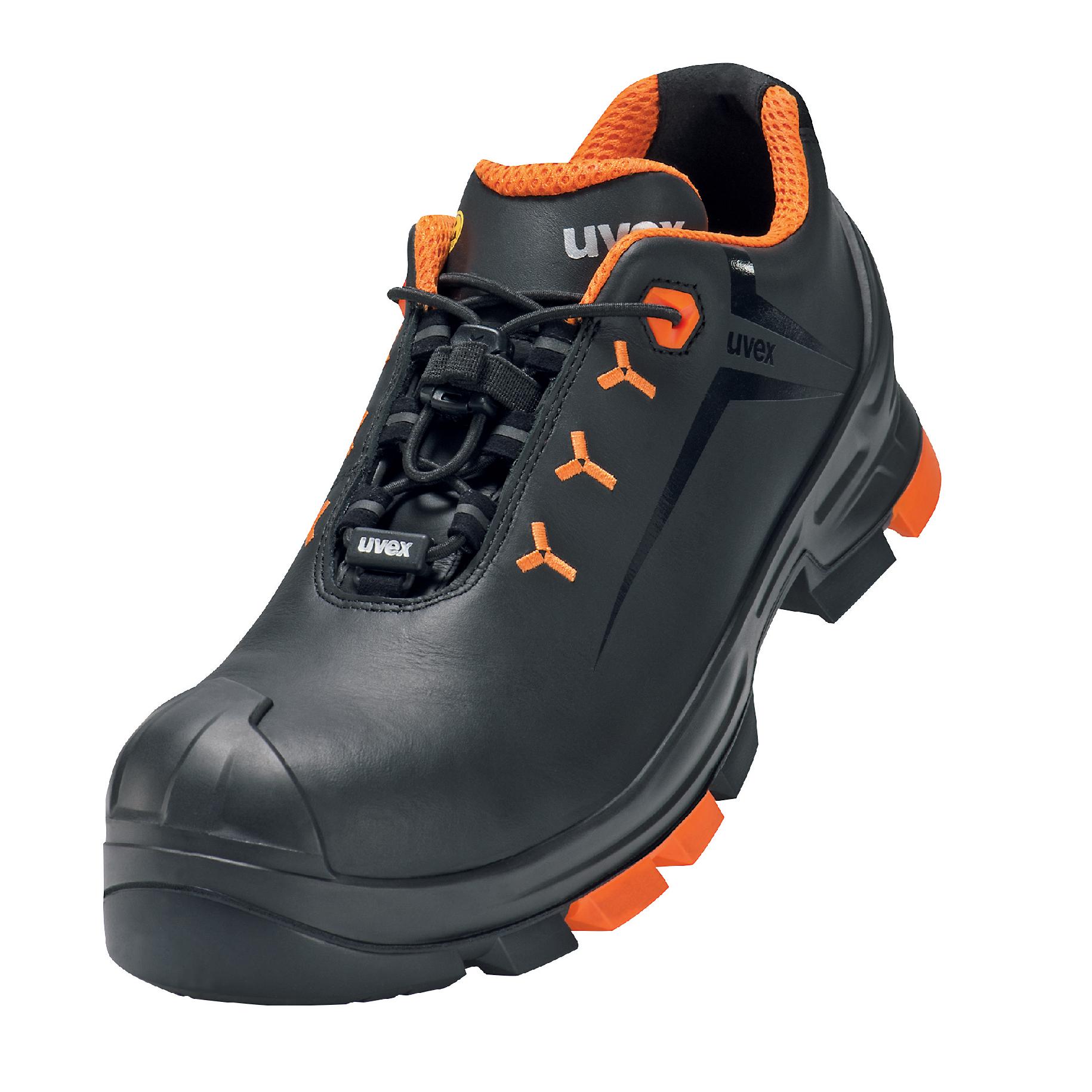 uvex Uvex 2 Unisex Black, Orange Composite Safety Trainer, UK 4, EU 37