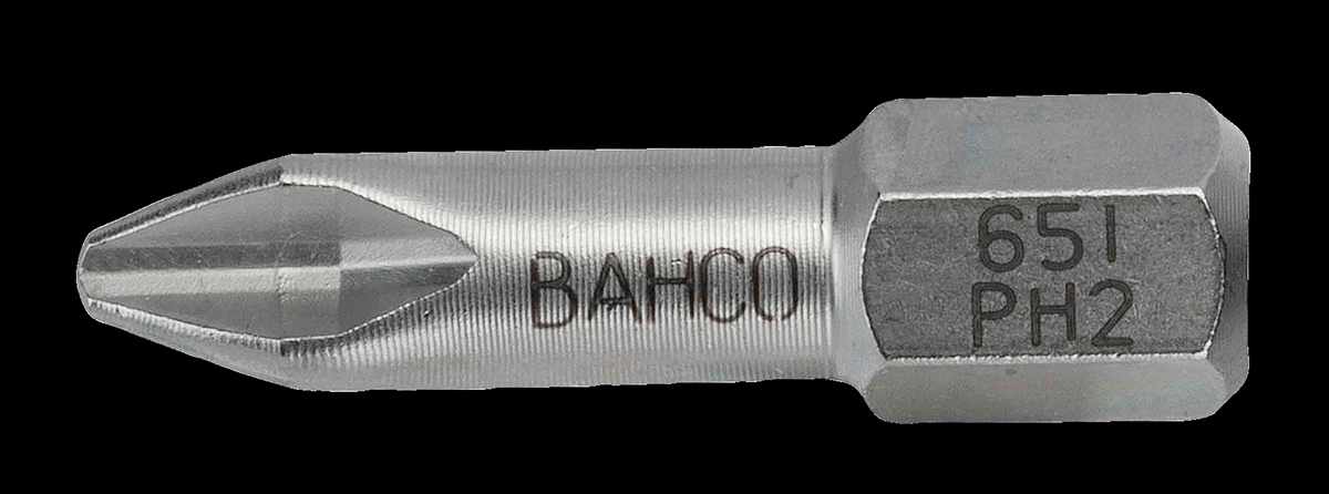 65iph1-2p Bahco Driver Bit Set 2 Pieces, Phillips