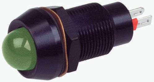 Marl Red Panel Mount Indicator, 2V dc, Solder Tab Termination