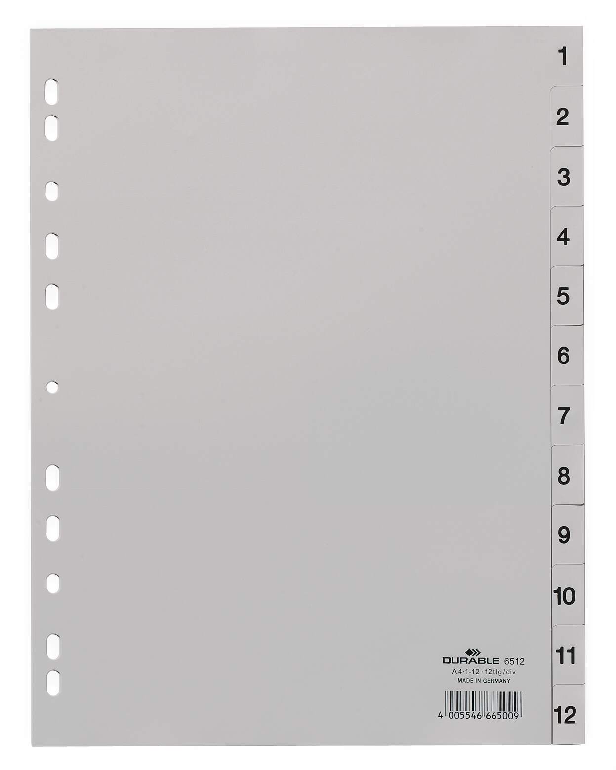 Durable Grey A4 1 Per Pack File Divider