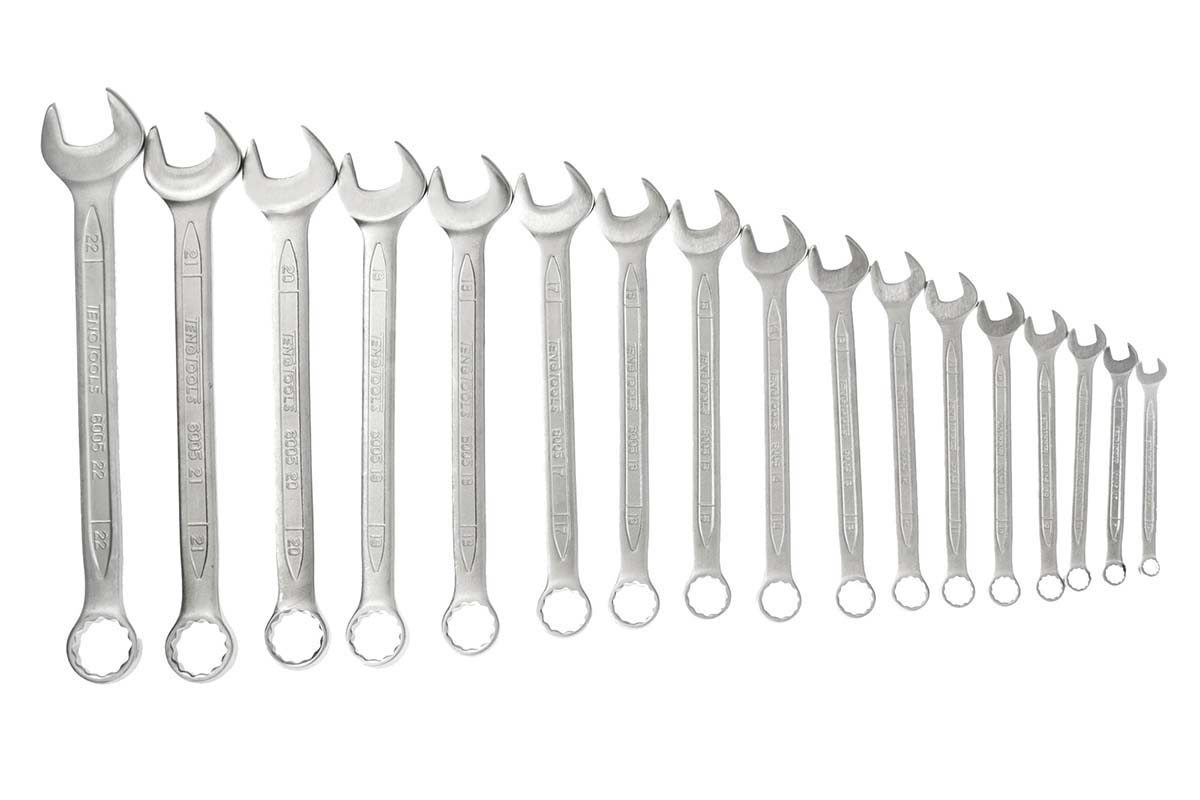 Teng Tools 17-Piece Spanner Set, 6 To 22 mm, Chrome Vanadium Steel