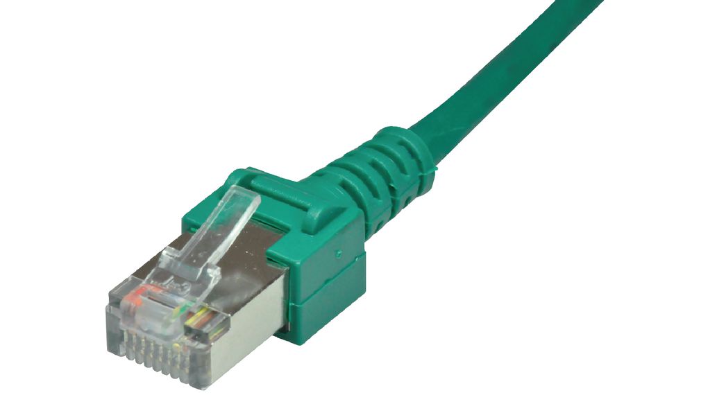 Dätwyler Cables, 1 m Cat5 Patch cable, Green RJ45 to RJ45 Polyvinyl Chloride Sheath, S/UTP