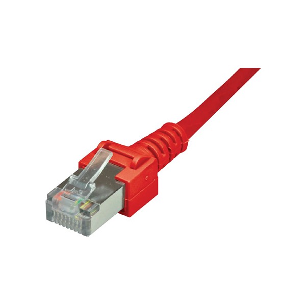 Dätwyler Cables, 10 m Cat5 Cat5 Cable, Red RJ45 to Male RJ45 Male Polyvinyl Chloride Sheath, Tin Plated Copper Alloy