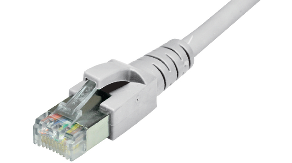 Dätwyler Cables, 25 m Cat6a Ethernet Cable, Grey Straight to Male Straight Male, S/FTP Polyvinyl Chloride Sheath