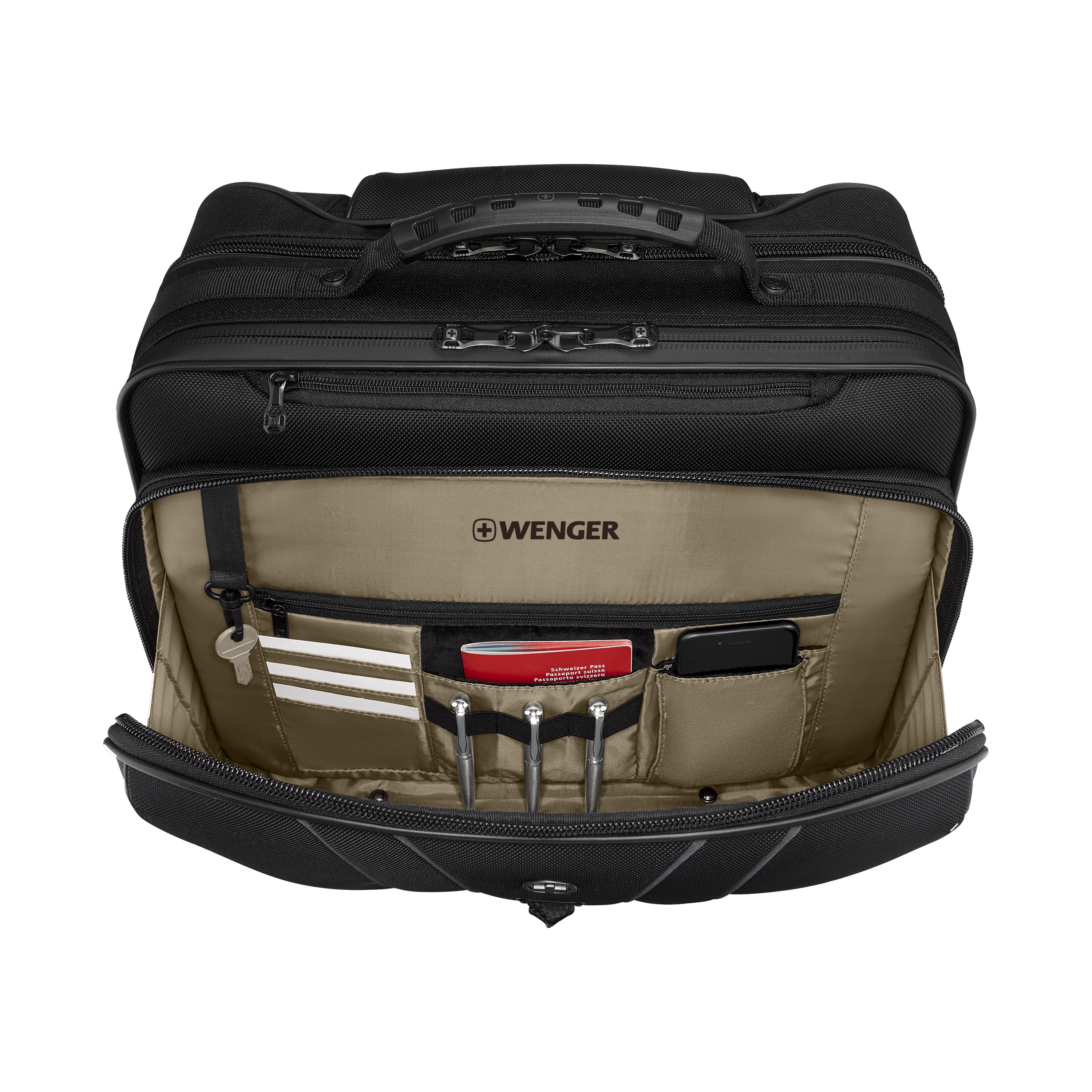 Wenger Legacy Black 15.6 in Laptop Bag, Black