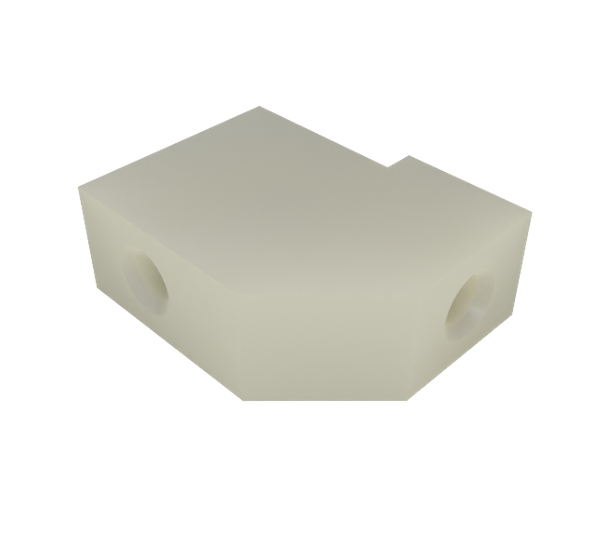 RS PRO Nylon PCB Mounting Block for No4 (M3) Self-tapping Screw Screw