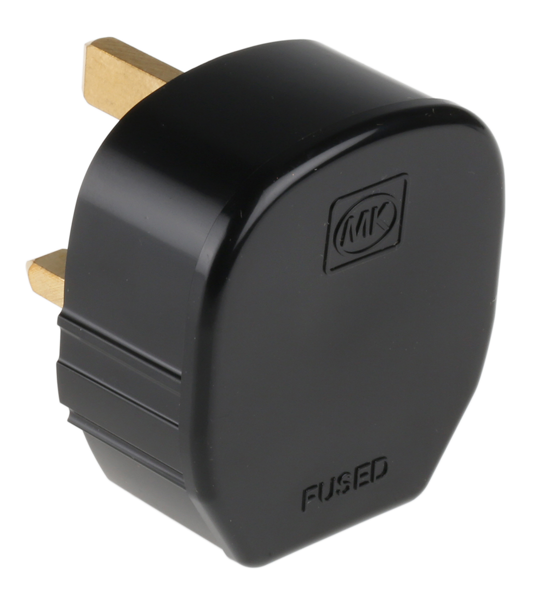 655-blk MK Electric UK Mains Plug Black, 13A, Cable Polyvinyl Chloride, 250V, Screw