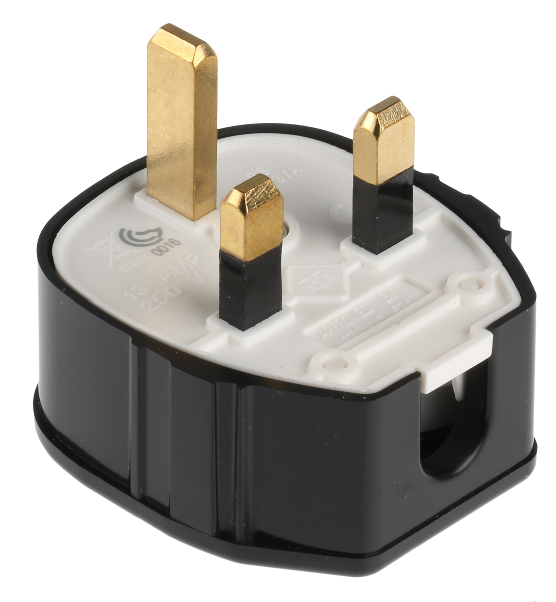 655-blk MK Electric UK Mains Plug Black, 13A, Cable Polyvinyl Chloride, 250V, Screw