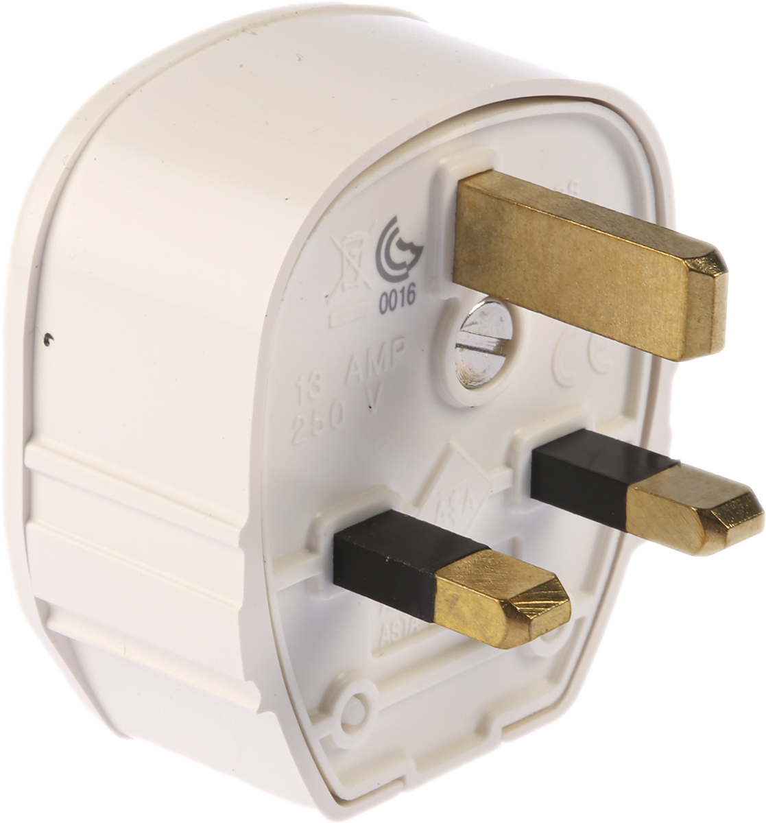 MK Electric UK Mains Plug White, 13A, Cable Polyvinyl Chloride, 250V, Screw