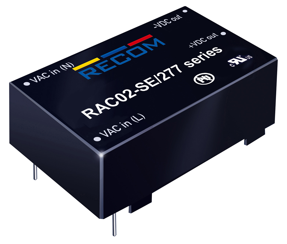 Recom Switching Power Supply, RAC02-12SE/277, 12V dc, 167mA, 2W, 1 Output, 120 → 430 V dc, 85 → 305 V ac